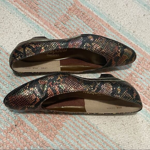 Magdesians Vtg Multicolor Snakeskin Shoes Sz 8.5S - Picture 5 of 15